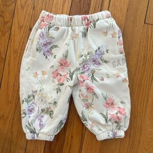 GAP x Love Shack Fancy Kids Floral sweatpants- 12-18 months